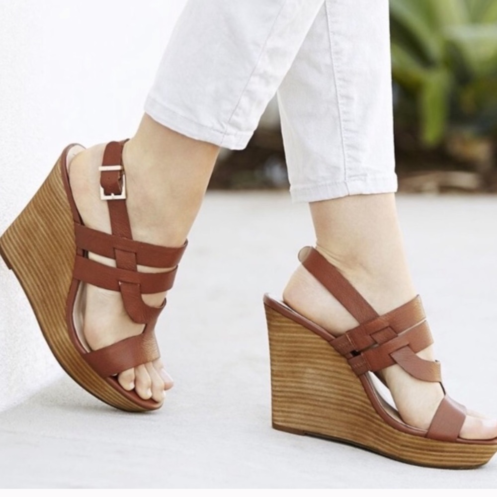 Sole Society Jenny Platform Wedge Sandal Size 10M
